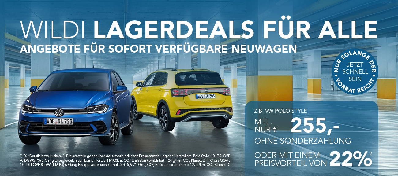 Lagerwagen Deals für alle