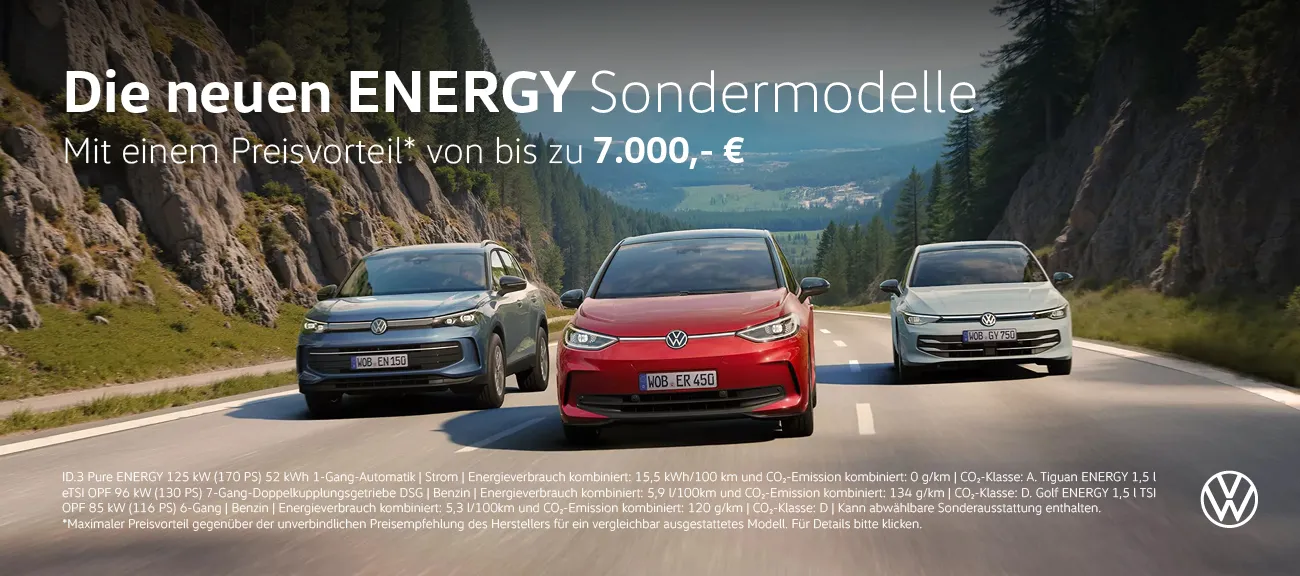 VW Energy Sondermodelle